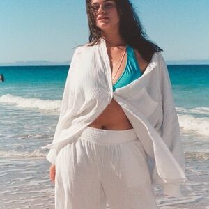 Aerie Pool-To-Party Cover Up Shirt